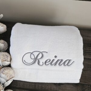 Embroidered Towel, Custom Bathroom Decor, Personalized Gift, Monogrammed Towel